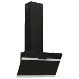 51667 vidaXL Wall Range Hood 60 cm Steel and Tempered Glass Black