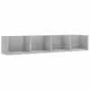 vidaXL CD Wall Shelf Concrete Grey 100x18x18 cm Engineered Wood