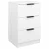 vidaXL Bedside Cabinet White 40x36x65 cm