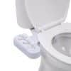 vidaXL Bidet Toilet Seat Attachment Hot Cold Water Dual Nozzles