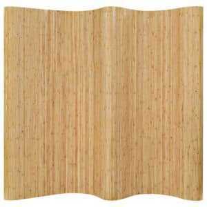 vidaXL Room Divider Bamboo 250x165 cm Natural