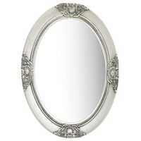 vidaXL Wall Mirror Baroque Style 50x70 cm Silver