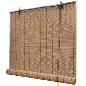 vidaXL Brown Bamboo Roller Blinds 140 x 160 cm