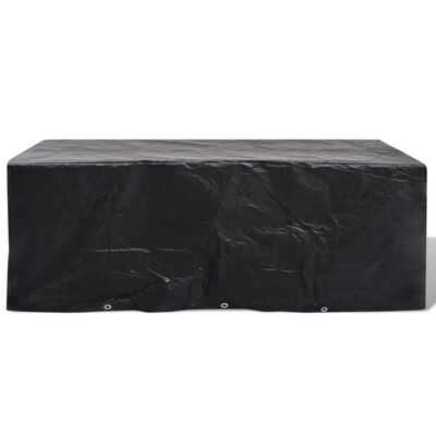 vidaXL Garden Furniture Cover 8 Person Poly Rattan Set 10 Eyelets 229x113cm