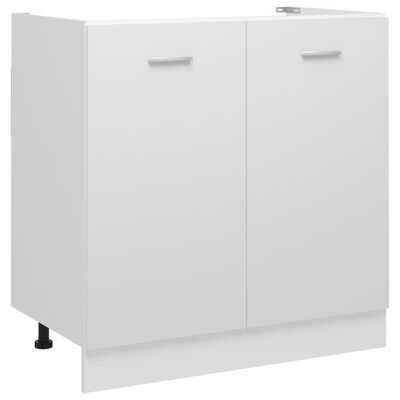 vidaXL Sink Bottom Cabinet White 80x46x81.5 cm Engineered Wood